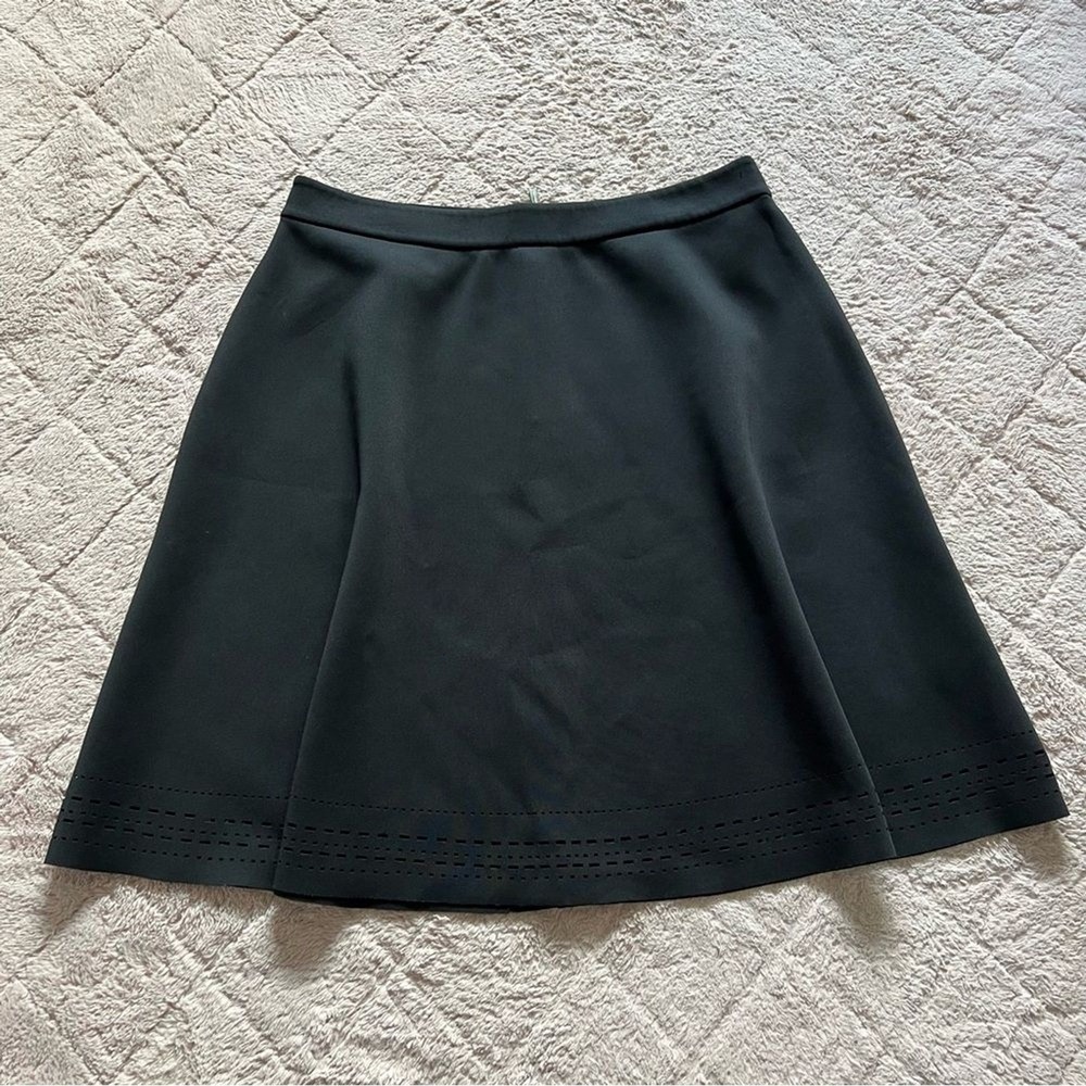 Karl Lagerfeld Circle Skirt Preppy Designer Old Money Quiet Luxury Stretch Sz 14